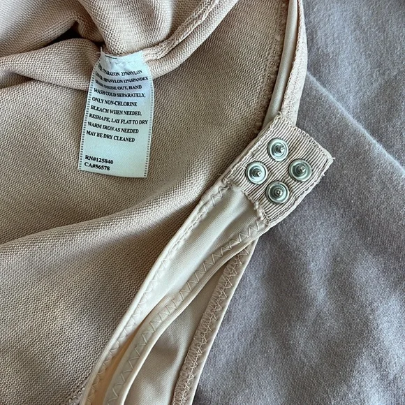 Intermix size small nude long sleeved thong bodysuit - Picture 5 of 5